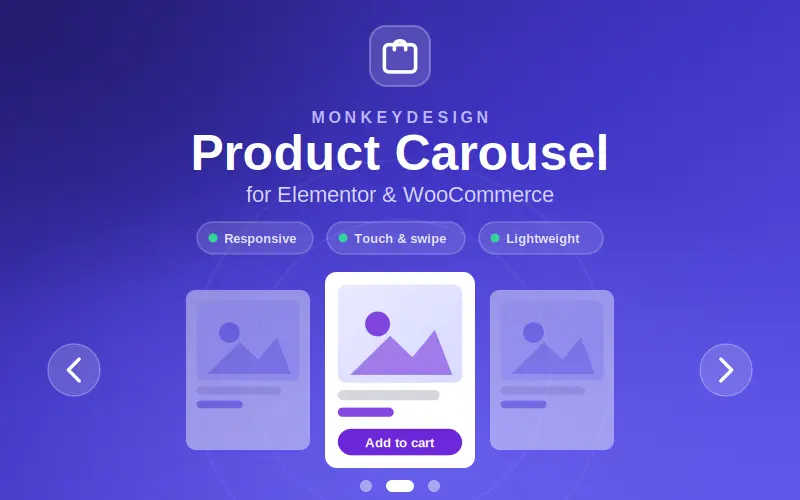 MonkeyDesign Product Carousel for Elementor